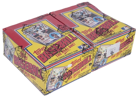 1983 Topps Unopened Baseball 36 Count Wax Pack Box Pair - BBCE Certified